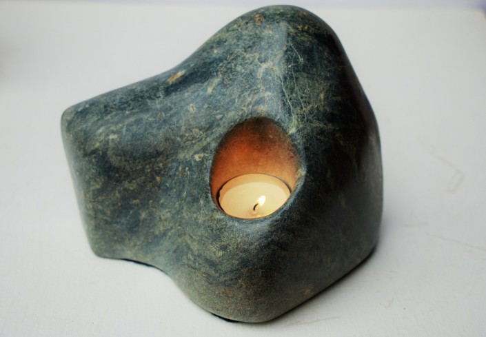 Soapstone Decorative Lamp – Arctic Stone Carving